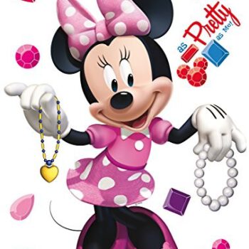 AG Design DKS 1084 Disney Minnie Maus, naklejki na ścianę, papier, kolorowy, 30 x 30 cm DKs 1084