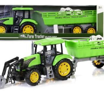 Artyk Traktor z przyczepą 79cm zielony 159657