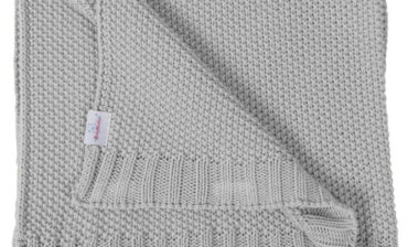 BabyMatex Multitex Tully, Pled dziecięcy, bawełniany, 75x100 cm, Szary