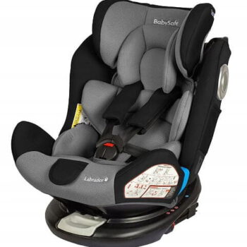 BabySafe Labrador 360° 0-36 kg - Grey / Blac