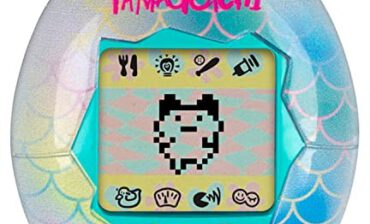 Bandai TAMAGOTCHI Tamagotchi- Wirtualny elektroniczny Original-Mermaid-Animal z ekranem, 3 przyciski i gry-42928, 42928, Wielokolorowy 42928