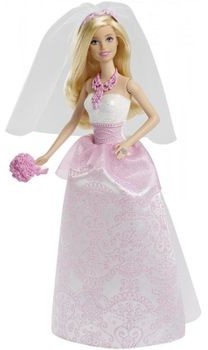 Barbie Lalka Panna Młoda Cff37 Mattel 887961056341