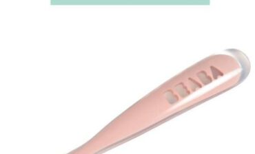 Beaba Łyżeczka silikonowa 4m+ old pink (opakowanie zbiorcze 8 szt.) solution-bc-7048-0