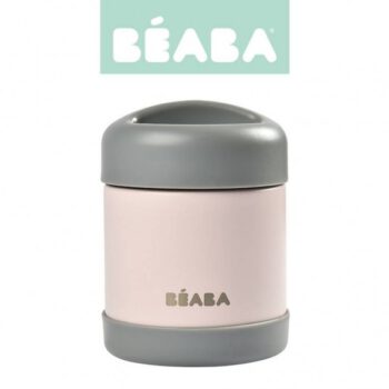 Beaba Pojemnik - Termos Obiadowy ze Stali Nierdzewnej z Hermetycznym Zamknięciem 300 ml Dark Mist/light Pink