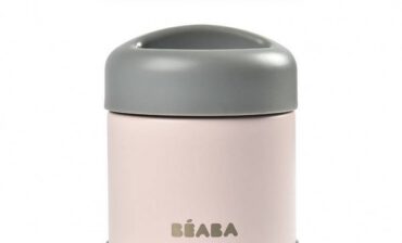 Beaba Pojemnik - Termos Obiadowy ze Stali Nierdzewnej z Hermetycznym Zamknięciem 300 ml Dark Mist/light Pink