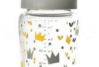 Beaba Yellow Grey Crown 240 ml szklana
