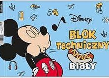 Blok techniczny biały A4/10K Mickey Mouse