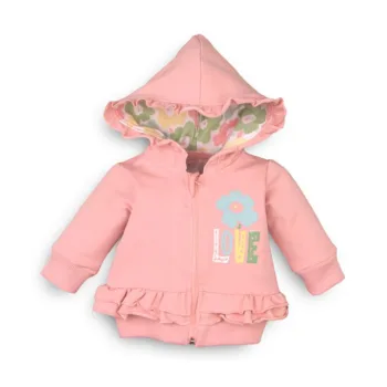 Bluza niemowlęca z bawełny organicznej dla dziewczynki
