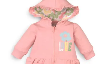 Bluza niemowlęca z bawełny organicznej dla dziewczynki