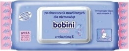 Bobini Bobini Baby chusteczki nawilżane dla dzieci i niemowląt z witaminą E 70 szt