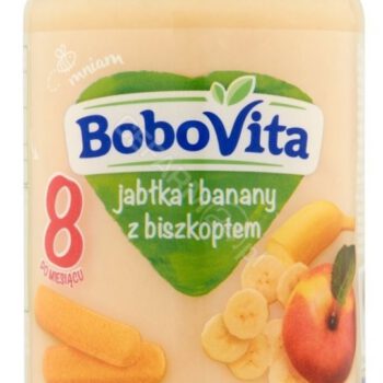 Bobovita Jabłka i banany z biszkoptem po 8 miesiącu 190g