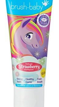 BRUSH-BABY BRUSH-BABY - pasta do zębów dla dzieci w wieku od 3 lat o smaku truskawki 50ml
