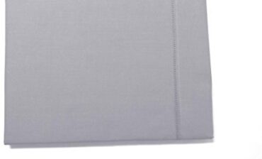Camille 214013 Camille prześcieradło na łóżko z bawełny Perkal bawełna szary 300 x 240 cm 214013