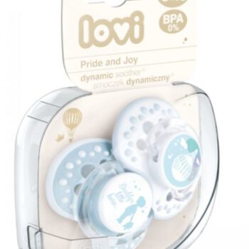 Canpol babies LOVI PRIDE&JOY Dynamiczny smoczek uspokajający niebieski 6-18 m-cy 22/846 2 szt 9075947