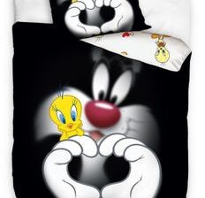 Carbotex Pościel Młodzieżowa 160x200 Licencyjna Tweety Zwariowane Melodie LT182094