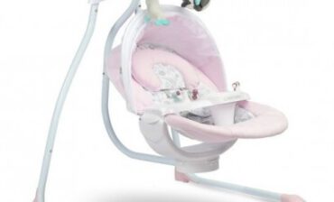 Caretero huśtawka elektryczna raffi pink