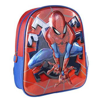 CERDA Unisex dziecięcy mochila Infantil 3D Premium Metalizada Spiderman metaliczny plecak, wielokolorowy, 26,0 x 31,0 x 10,0 cm