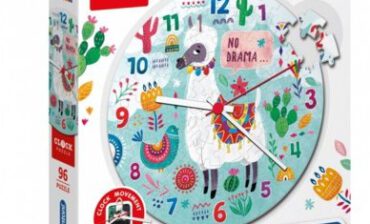 Clementoni Puzzle Zegar 96 elementów Super Kolor - Lama
