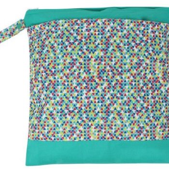 Close Torba na mokre pieluszki, Bright Triangles,