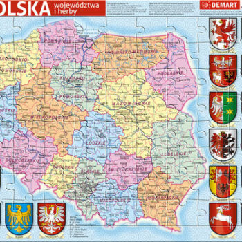 DEMART Puzzle ramkowe Polska administracyjna