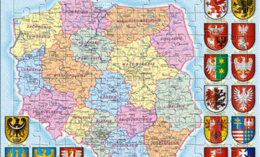 DEMART Puzzle ramkowe Polska administracyjna