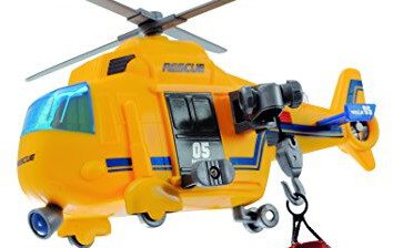 DICKIE Dickie Toys 203302003 Action Series Rescue Copter, helikopter baterie w zestawie ratunkowej, 18 cm