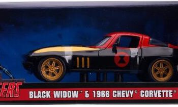 Dickie Toys Auto Marvel Black Widow Chevy 1966 1:24