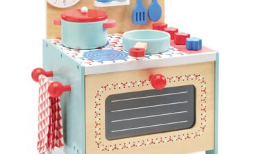 Djeco Drewniana kuchenka BLUE DJ06507