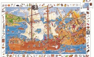 Djeco Puzzle Observation 100 Bitwa piratów