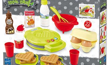 Ecoiffier 2631 Zabawkowy Zestaw do Pieczenia z Gofrownicą, Wielokolorowy 7600002631