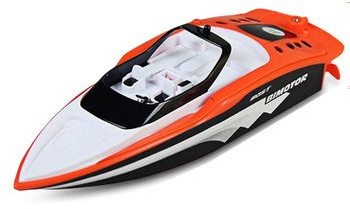 ElektroStator Łódź wyścigówka motorówka zdalnie sterowana RC 27 MHz pomarańczowa Y254P Y254P