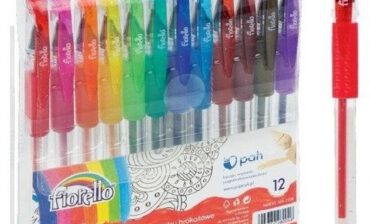 Fiorello Długopis żelowy z brokatem 12 kolorów FIORELLO