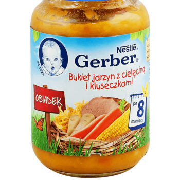 Gerber Obiadek - bukiet jarzyn z cielęciną i kluseczkami po 8 miesiącu