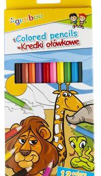 GIMBOO Kredki ołówkowe sześciokątne, 12szt., mix kolorów 17241529-99