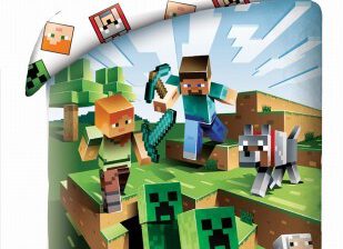 Halantex Pościel Minecraft 140x200 Creeper Alex PIG STIFF