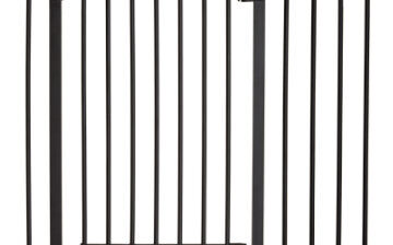 Hauck Bramka zabezpieczająca Close'n Stop + 21 cm rozszerzenie charcoal 597200