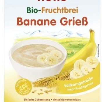 Holle Baby Kaszka pszenna, z bananami, po 4. miesiącu : Opakowanie - 250g NN-ZHL-P325-001