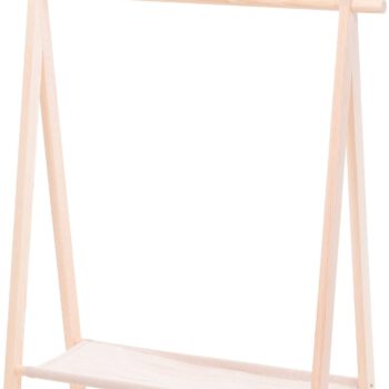 Home Styling Collection Wieszak na ubrania dla dzieci 80x30x100 cm drewniany NB1990070
