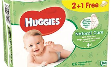 Huggies chusteczki nawilżane Natural Care 3 x 56 szt 3-pack