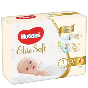 Huggies Elite Soft Newborn 1 3-5 kg pieluchy x 26 szt