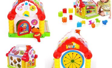 Huile Toys Interaktywny Edukacyjny Multi Domek z Pianinkiem Liczydło 1017449 739