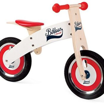 Janod Drewniany     - balansujący rowerek z drewna dla dzieci,