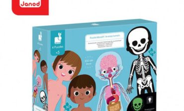 Janod Puzzle Edukacyjne Gigantyczne Ciało Człowieka 50, 75 i 100 Elementów 5 +
