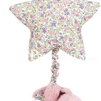 Jellycat MASKOTKA POZYTYWKA dla DZIECKA, z JELLYCAT - Różowy Królik i Gwiazdka w kwiatki - BAMS4BTP BAMS4BTP