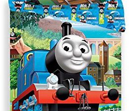 Jerry Fabrics jf0248 Thomas Friends 04 pościel, bawełna, niebieski/zielony, 200 x 140 cm JF0248