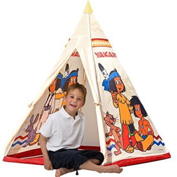 John JOHN 78607  Yakari Tipi namiot  Indianie namiot, wigwam, namiot do gry, namiot, do zabawy dla dzieci z nadrukiem motyw dla dzieci