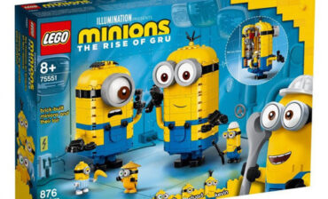 Klocki Minions Minionki z klocków i ich gniazdo