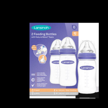 Lansinoh Butelka do karmienia dla niemowląt 240ml - 100% silikonowy smoczek