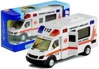 Lean Toys Ambulans karetka pogotowie jeździ gra świeci 1:48