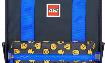 LEGO Plecak do szkoły Tribini Fun Large LEGO - heads and cups / blue 20128-1933